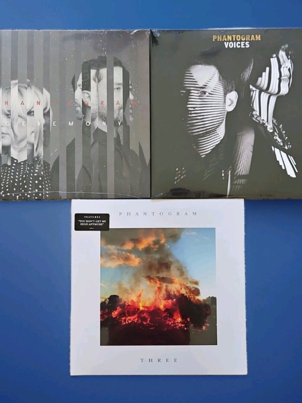 Lot of 3 Phantogram Records (New): Ceremony, Three, Voices